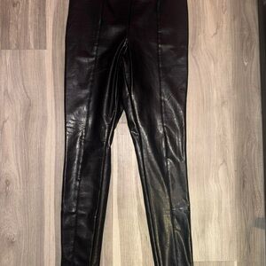 H&M Black Faux Leather Leggings